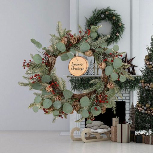 Personalised Mountain Spruce Wreath 60cm