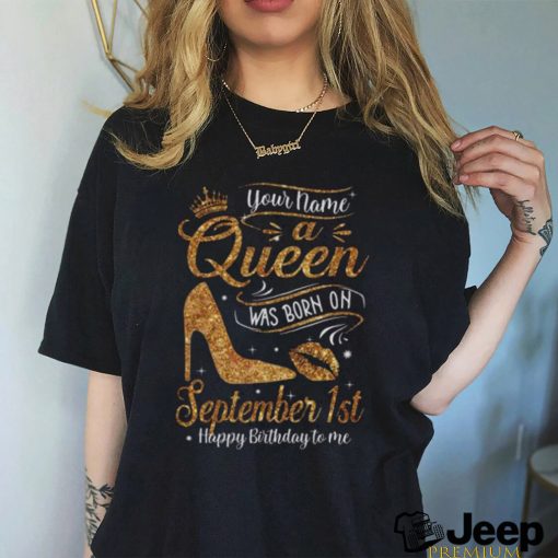 Personalized A Queen Was Born Birthday Women T Shirt