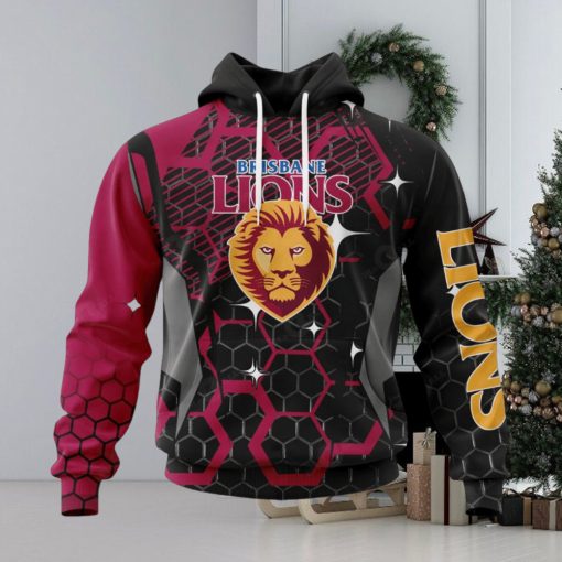 Personalized AFL Brisbane Lions – Specialized Design With MotoCross Syle Hoodie Sweatshirt 3D