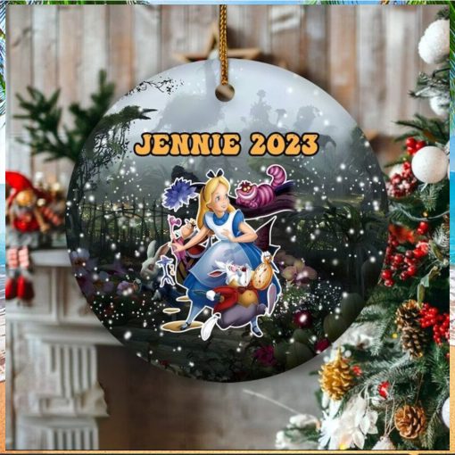 Personalized Alice In Wonderland Ornament, Alice In Wonderland Christmas