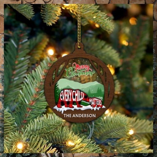 Personalized Bear Every Child Matters Ornament Merry Christmas Ornament Xmas Decorations