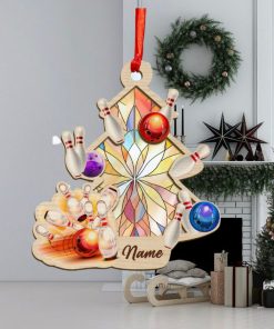 Personalized Bowling Christmas Tree Ornament