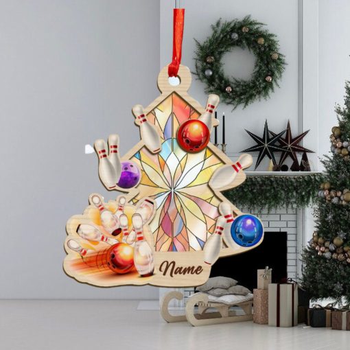 Personalized Bowling Christmas Tree Ornament