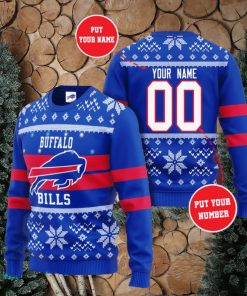 Personalized Buffalo Bills NFL Ugly Sweater 3D Gift For Men And Women