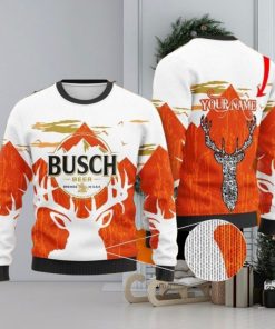 Personalized Busch Beer Ugly Christmas Sweater