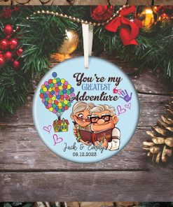 Personalized Carl and Ellie Christmas Ornament