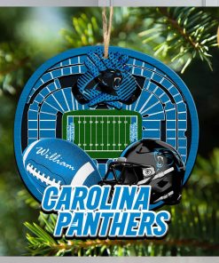 Personalized Carolina Panthers Ornament NFL Stadium Your Name