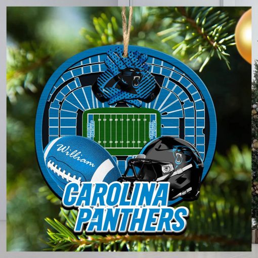 Personalized Carolina Panthers Ornament NFL Stadium Your Name