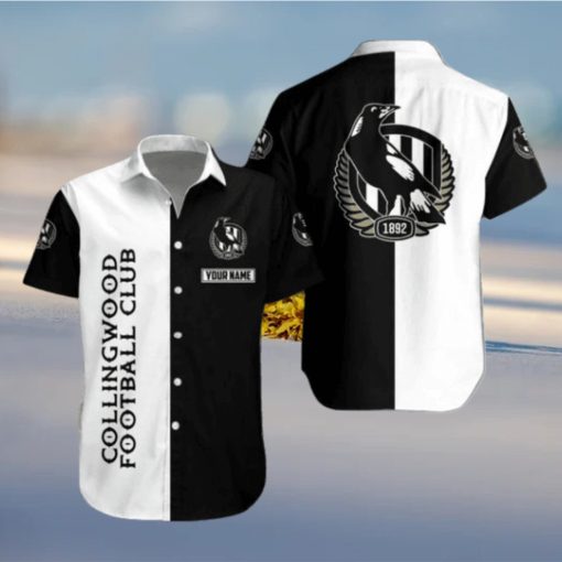 Personalized Collingwood Football Club Mascot Design Hawaiian Shirt