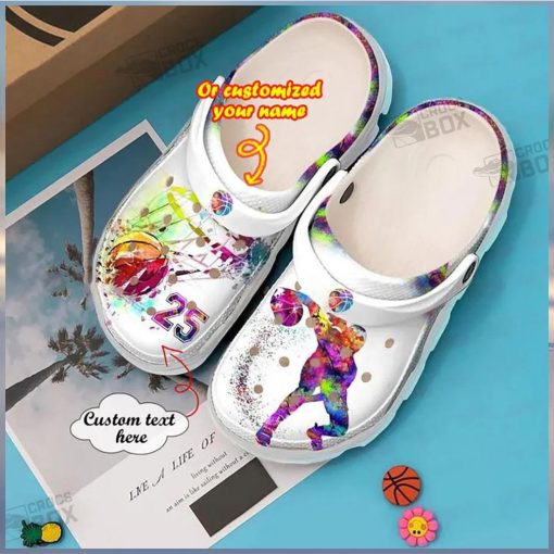 Personalized Colorful Basketball Gifts Crocs