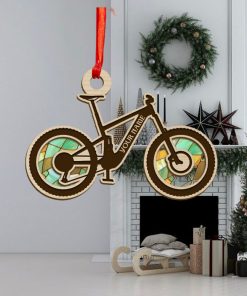 Personalized Cycling Bicycle Christmas Ornament