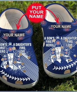 Personalized Dad And Son Daughter Mlb Chicago Cubs Clogs