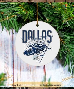 Personalized Dallas Football Christmas Ornament,