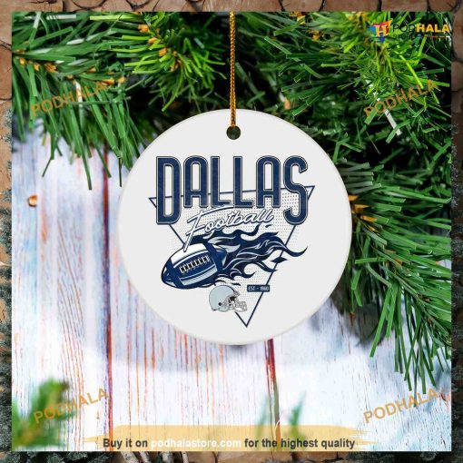 Personalized Dallas Football Christmas Ornament,