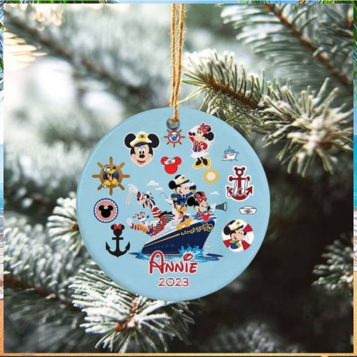 Personalized Disney Cruise Christmas Ornament