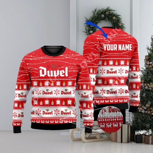 Personalized Duvel Beer Christmas Sweater