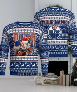 Personalized Edmonton Oilers NHL Ugly Christmas Sweater