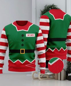 Personalized Elf 1 Knitted Christmas 3D Sweater Gift Holidays