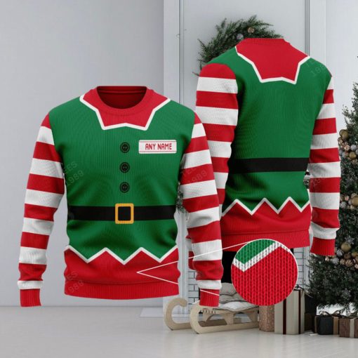 Personalized Elf 1 Knitted Christmas 3D Sweater Gift Holidays