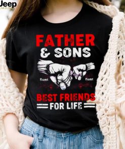 Personalized Father And Sons Best Friends For Life Shirt