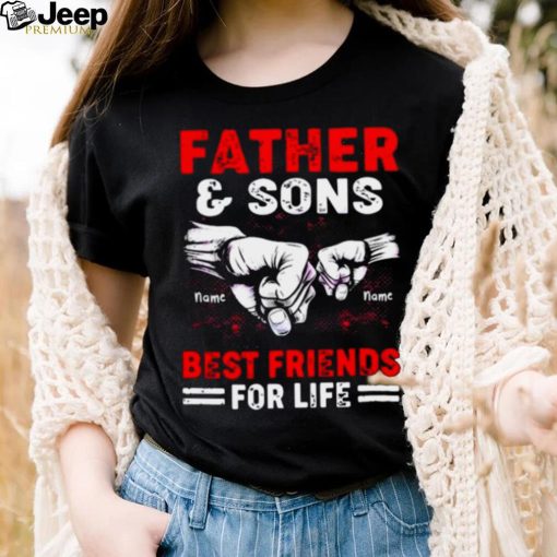 Personalized Father And Sons Best Friends For Life Shirt