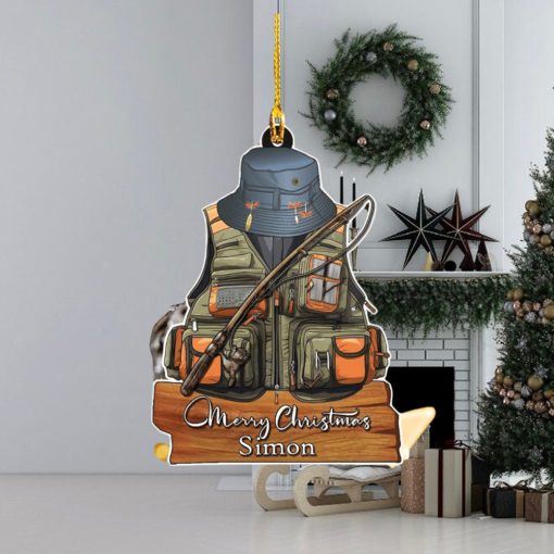 Personalized Fishing Equipment Acrylic Ornament