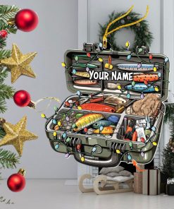 Personalized Fishing Tackle Box Acrylic Ornament