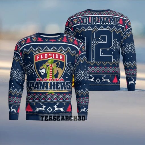 Personalized Florida Panthers NHL Ugly Christmas Sweater