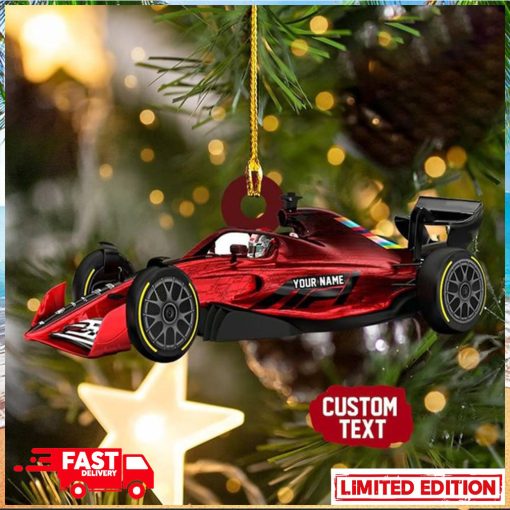 Personalized Formula 1 Car For Fans Christmas Tree Decorations Ornament