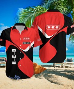 Personalized H E B Logo Red And Black Trending Summer Gift For Men And Women hawaiian shirt