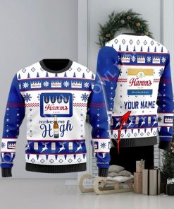 Personalized Hamm Beer Makes Me High in Christmas Sweater Jumper