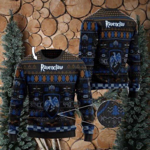 Personalized Harry Potter Ravenclaw Ugly Christmas Sweaters