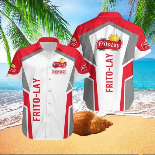 Personalized Hawaiian Shirt Frito Lay Logo White And Red Trending Summer Gift For Men And Women