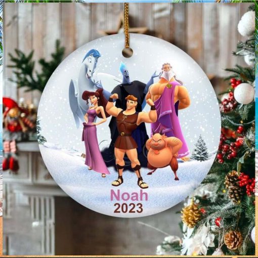 Personalized Hercules Christmas Ornament, Kid 2023 Ornament