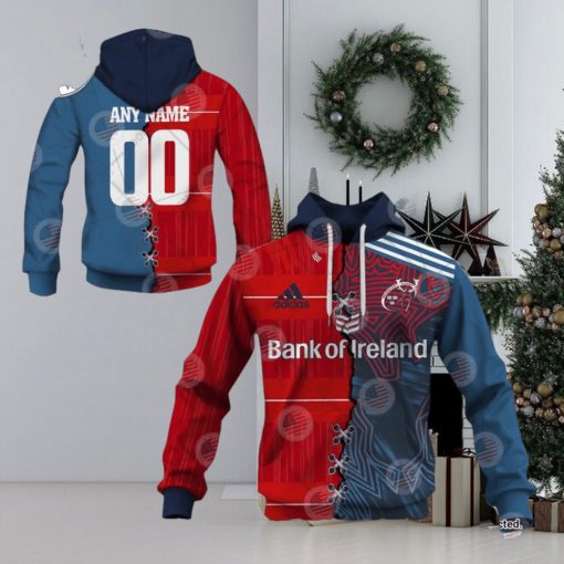 Personalized IRFU Munster Rugby Mix Hoodie