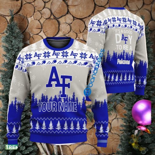 Personalized It A Good Day To Be A Air Force Falcons Ugly Christmas Sweater AOP