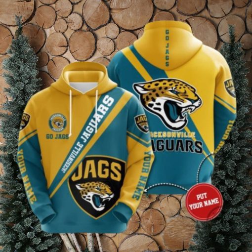 Personalized Jacksonville Jaguars No883 Custom Hoodie 3D All Over Print Sweatshirt Tshirt Football Gift