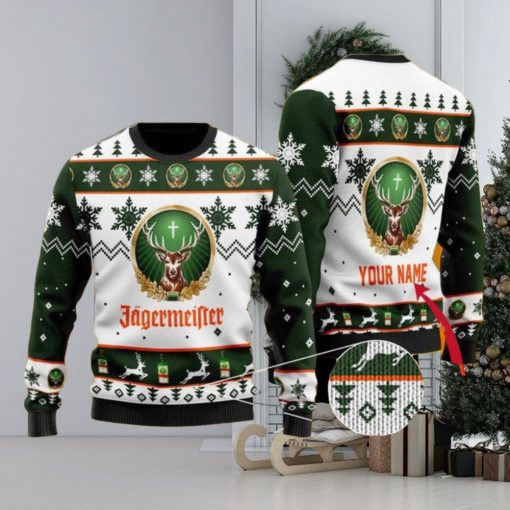 Personalized Jagermeister Ugly Christmas Sweater