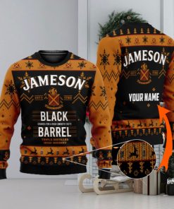 Personalized Jameson Irish Whiskey Ugly Custom Name Ugly Gift Christmas 3D Sweater For Men And Women