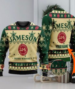 Personalized Jameson Irish Whiskey Ugly Custom Ugly Gift Christmas 3D Sweater For Men And Women