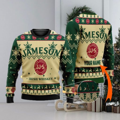 Personalized Jameson Irish Whiskey Ugly Custom Ugly Gift Christmas 3D Sweater For Men And Women