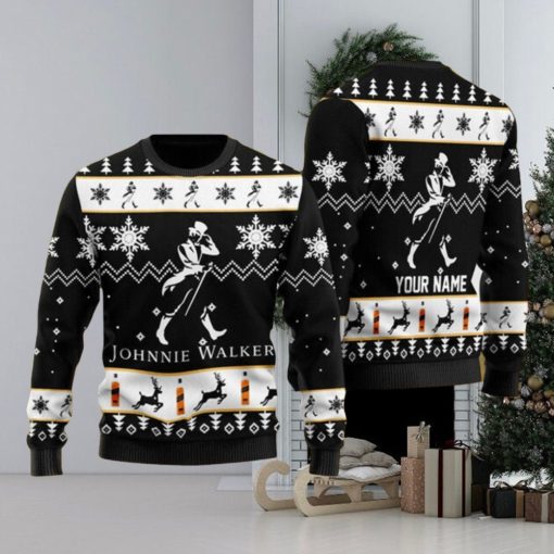 Personalized Johnnie Walker Ugly Christmas Sweater