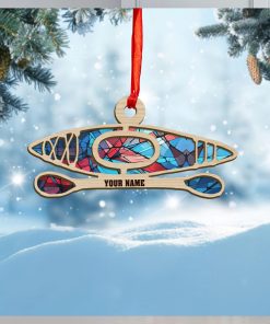 Personalized Kayak Suncatcher Ornament