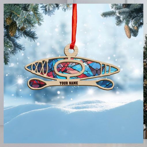 Personalized Kayak Suncatcher Ornament