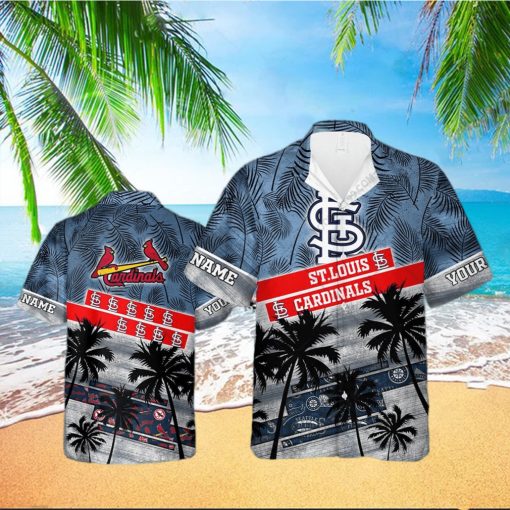 Personalized MLB St Louis Cardinals Palm Tree Style Hawaiian Shirt