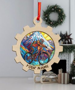 Personalized MTB Christmas Ornament