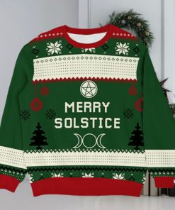 Personalized Merry Yule Witch Wicca Christmas Ugly Sweater