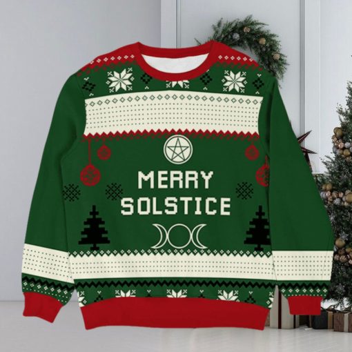 Personalized Merry Yule Witch Wicca Christmas Ugly Sweater