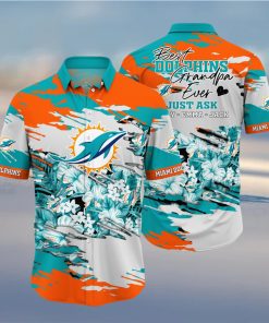 Personalized Miami Dolphins NFL Hawaiian Shirt