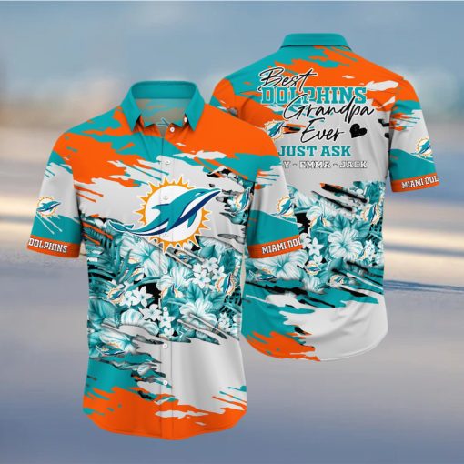 Personalized Miami Dolphins NFL Hawaiian Shirt